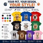 Custom Pet T-Shirt – Personalized Dog & Cat Photo Shirt