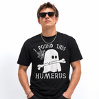 I Found This Humerus Funny Ghost Halloween Men's Graphic T-Shirt