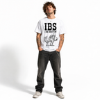 Funny IBS I Be Shittin Skeleton Toilet Meme Graphic T-Shirt for Men