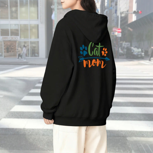 Cotton women's hooded sweatshirt - double-sided 300g