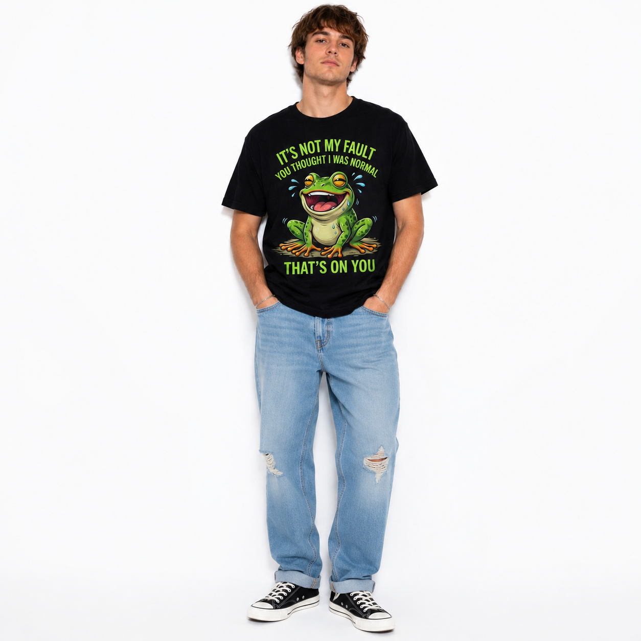 Funny Frog Quote Sarcastic Humor Graphic Men's T-Shirt