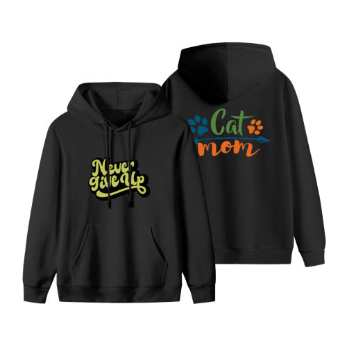 Cotton women's hooded sweatshirt - double-sided 300g