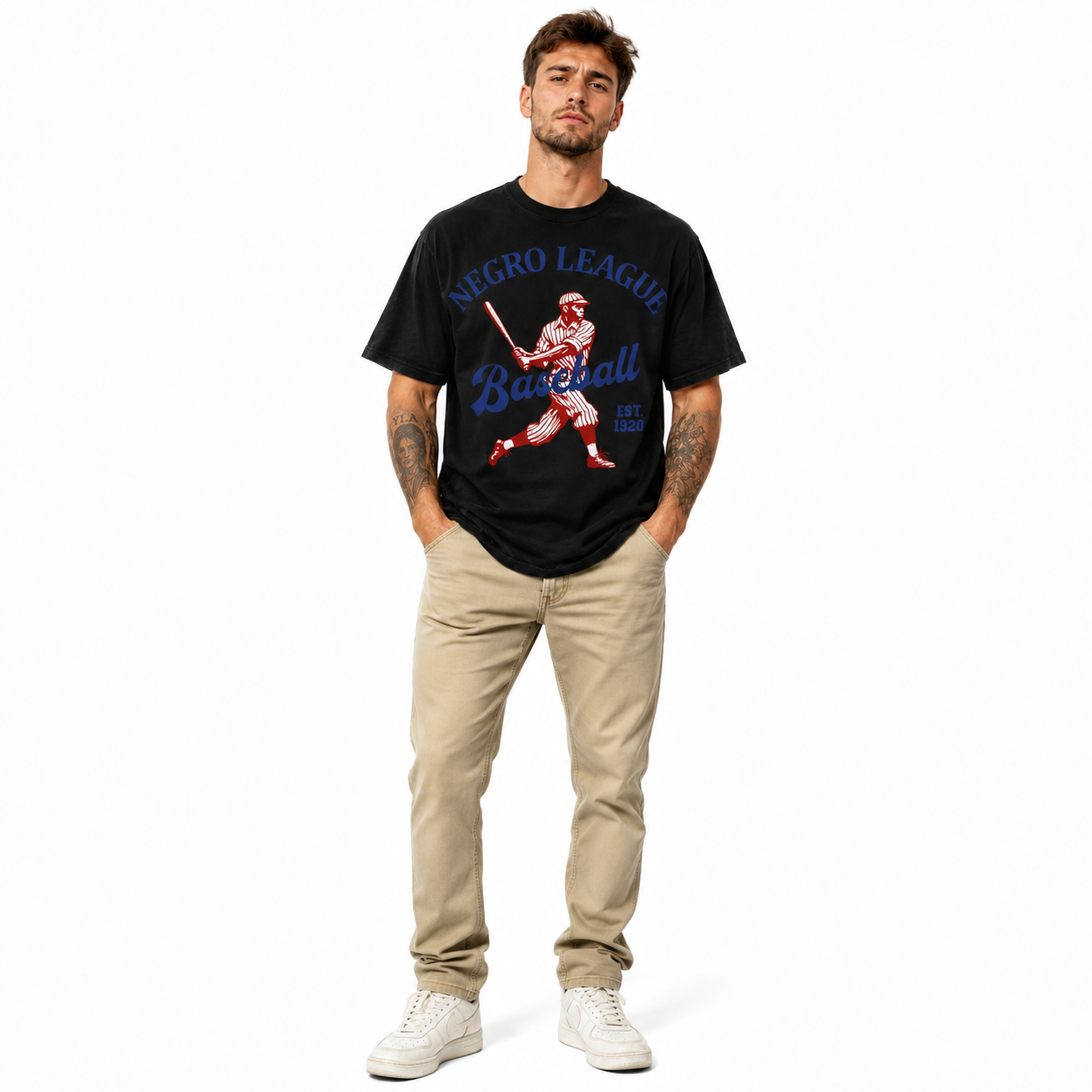 Vintage Black Baseball History Graphic T-Shirt Men’s Retro Sports Tee