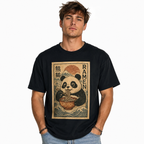Kawaii Panda Ramen Anime T-Shirt Japanese Cute Noodles Graphic Tee
