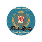 8x8in circular aluminum plate