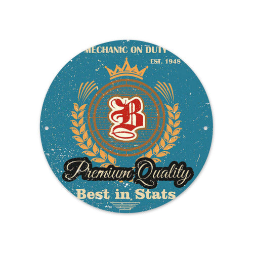 8x8in circular aluminum plate