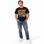 Hot Rod Classic Muscle Car Flames Racing Men's Graphic T-Shirt
