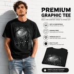 Creepy Rabbits Haunted Forest Gothic Horror Halloween Graphic Men's T-Shirt