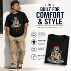 Skeleton Gamer Gaming Chair Funny Video Game Halloween Men's T-Shirt