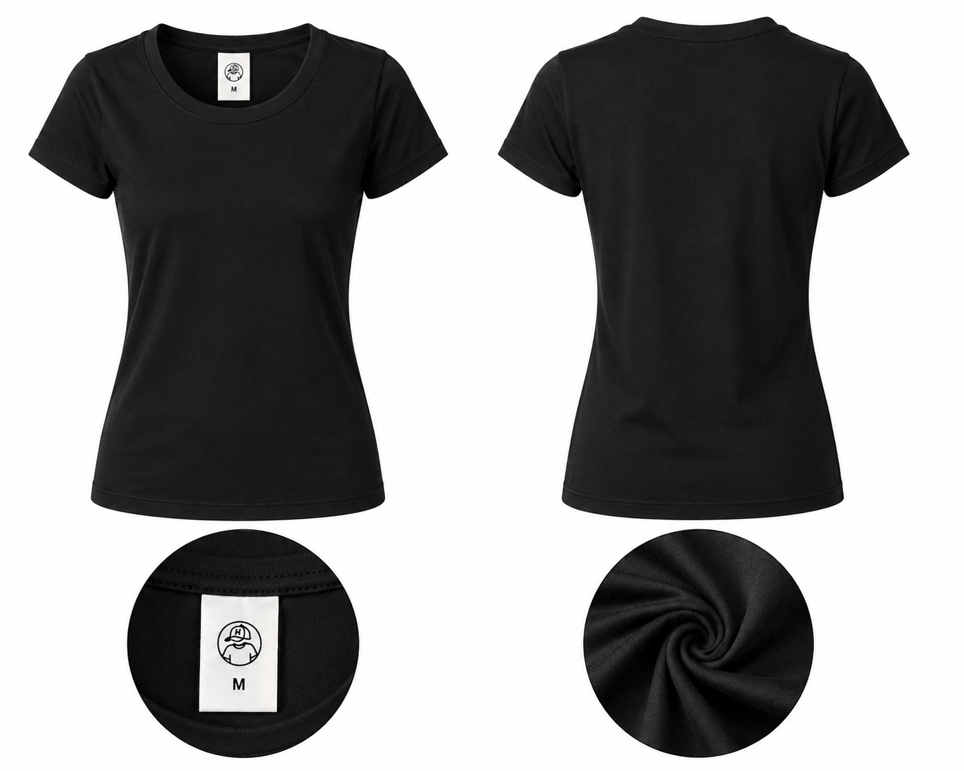 Women’s Classic Solid Color T-Shirt – Casual Slim Fit Crew Neck Short Sleeve Basic Tee