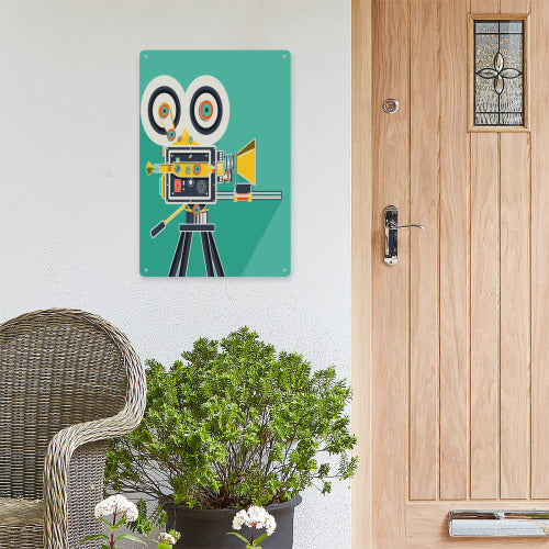 8x12in vertical iron sheet painting