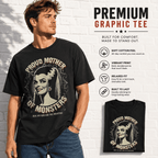 Proud Mother of Monsters Funny Horror Mom Halloween Graphic Men's T-Shirt