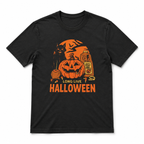Long Live Halloween Black Cat Pumpkin Retro Spooky Graphic Men's T-Shirt