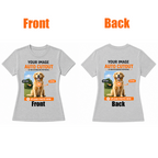 AI Background Remove Custom Women T-Shirt – Design Your Own Personalized Shirt