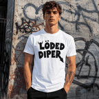 Loded Diper Funny Rock Style Graphic T-Shirt Parody Humor Unisex Tee