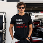 Funny Racing Week Schedule T-Shirt Practice Qualifying Race Day F1 Fan Tee