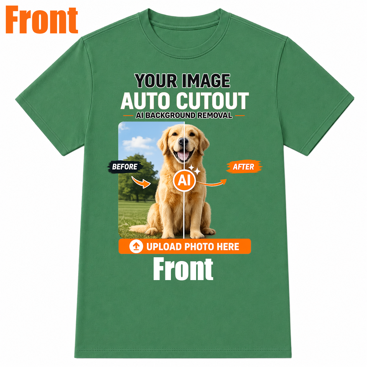 AI Background Remove Custom T-Shirt – Design Your Own Personalized Shirt