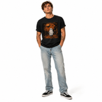 Vintage Ghost Pumpkin Balloon Graveyard Spooky Halloween Graphic Men's T-Shirt