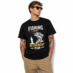 Fishing Retirement Plan Funny Fishing Graphic T Shirt Fisherman Retirement Gift