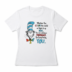 Women Teacher Appreciation Cat Graphic T-Shirt You Make A Difference Casual Tee