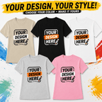 Custom Women T-Shirt – Design Your Own Personalized Shirt
