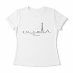 Paris Skyline T-Shirt | Minimalist Eiffel Tower Cityscape Graphic Tee