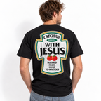 Catch Up With Jesus Psalm 37:4 Christian Ketchup Pun Men's T-Shirt