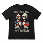 USA 250th Anniversary Lincoln Washington T-Shirt Patriotic 1776-2026 Tee