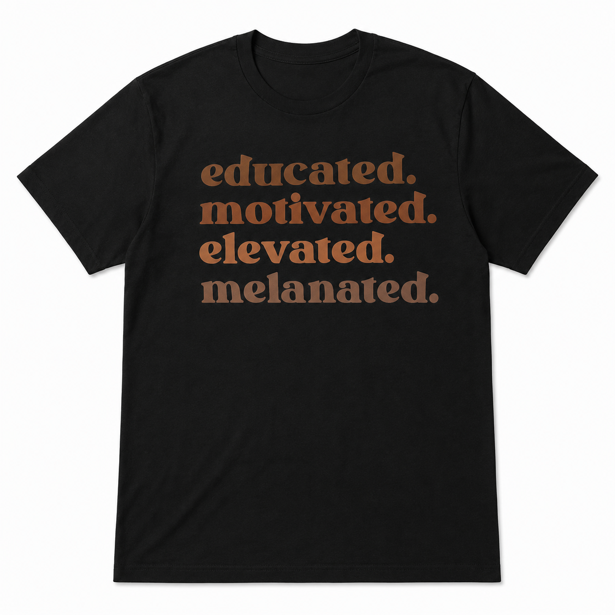 Educated Motivated Elevated Melanated Graphic T-Shirt for Men