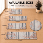 Cherry Blossom Floor Mat Quick Dry Super Absorbent Non Slip Sakura Decor