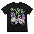 Pick Your Poison Witch Potion Spooky Gothic Halloween Graphic Men's T-Shirt