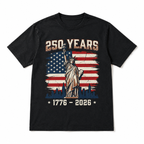 USA 250th Anniversary Memorial T-Shirt Patriotic America 1776-2026 Tee