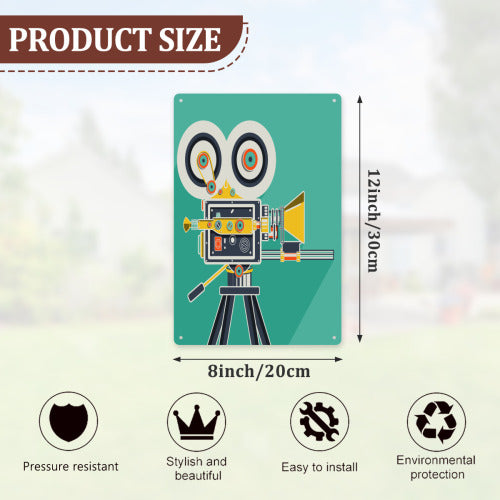 8x12in vertical iron sheet painting