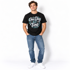 One Day at a Time Motivational Positive Quote Graphic Men's T-Shirt