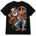 Funny Hippie Grandpa Peace Sign Tie Dye Men's Graphic T-Shirt