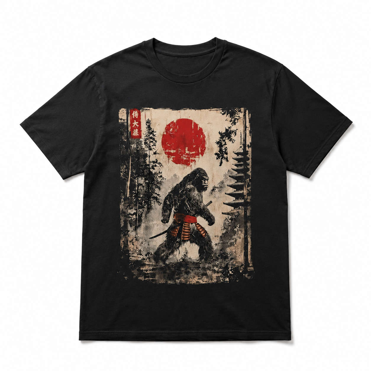 Vintage Japanese Ukiyo-e Art T-Shirt Retro Streetwear Graphic Tee