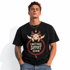 Emotional Support Demon Funny Goat Dark Humor Gothic Men's T-Shirt