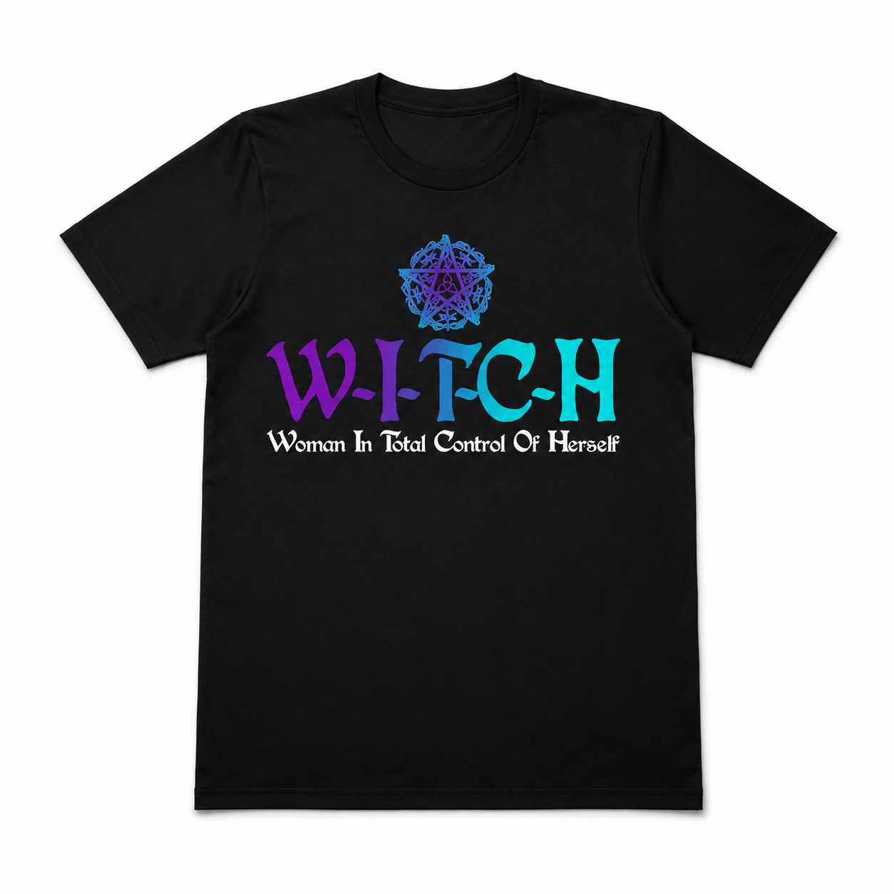 Witch Woman in Total Control of Herself Wiccan Pagan Graphic Men's T-Shirt