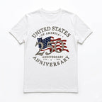 USA 250th Anniversary T Shirt 1776 2026 Flag Heritage Patriotic Graphic Tee