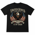 250 Years American Flag Bald Eagle USA 250th Anniversary Men's T-Shirt
