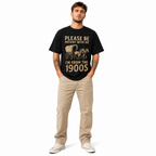 Funny Vintage Horse Wagon Graphic T-Shirt Men's Retro Western Tee