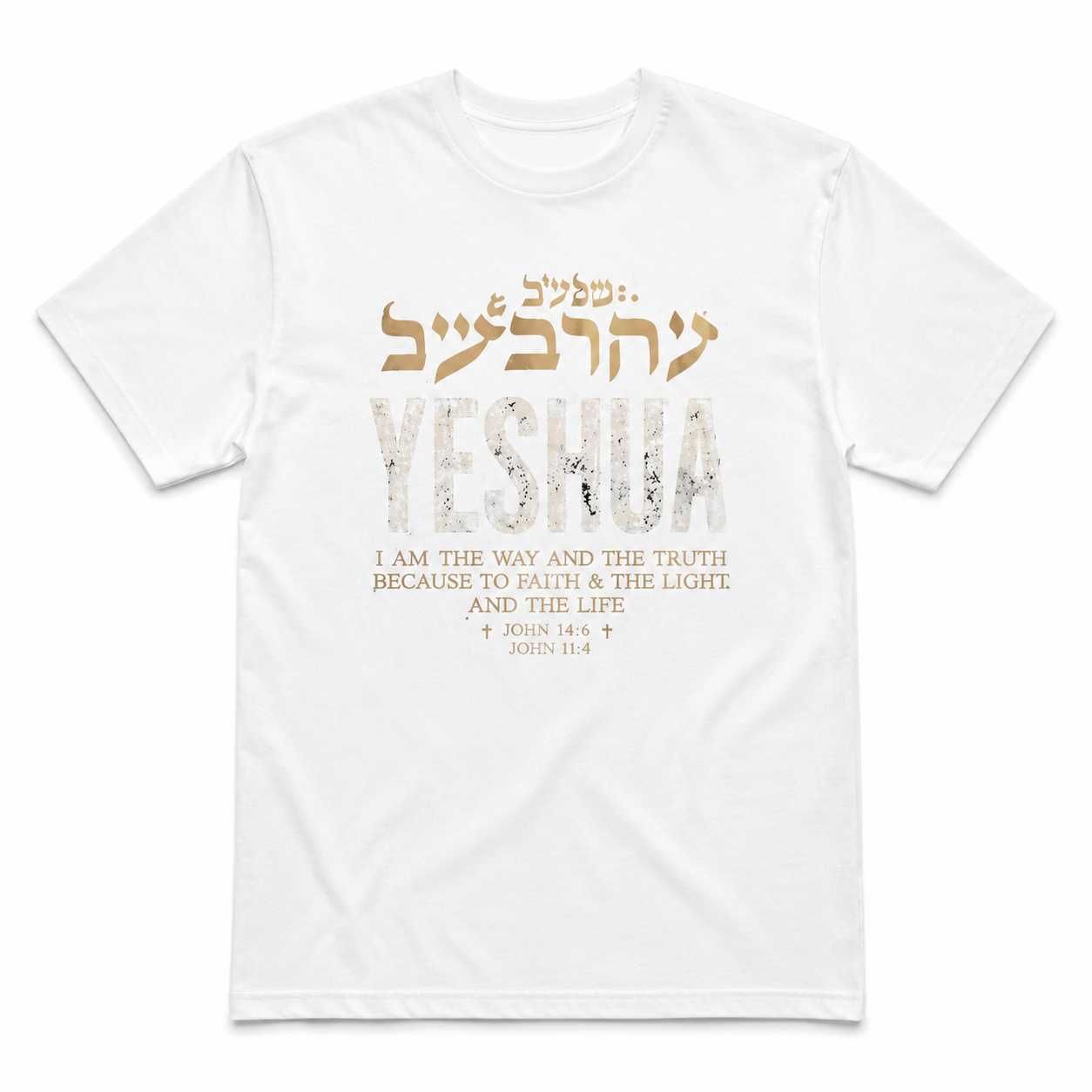 Jesus The Way The Truth The Life Christian Faith Men's T-Shirt John 14:6