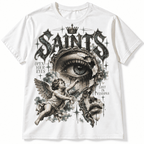 Saints Open Your Eyes Angel Vision Street Art Men's Graphic T-Shirt
