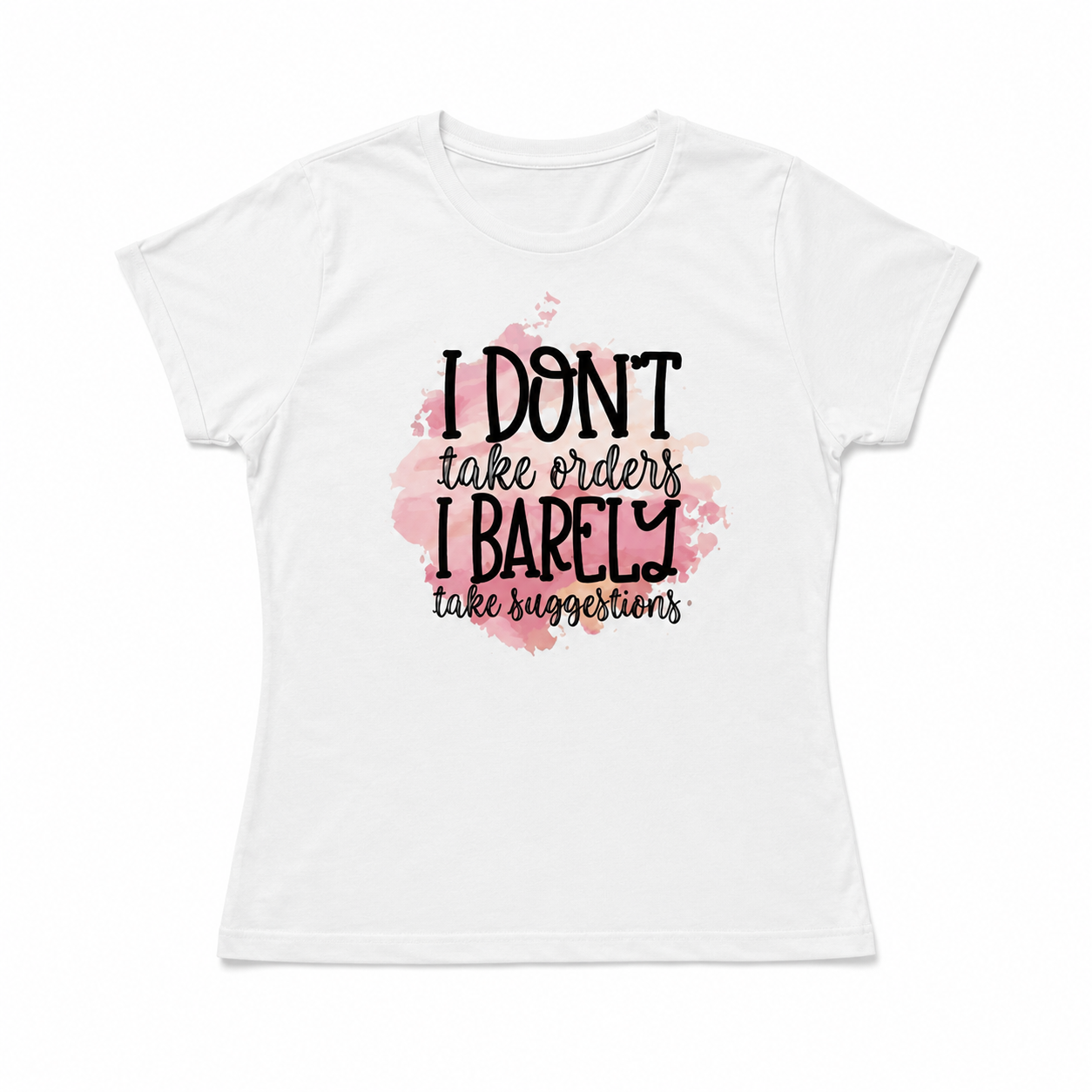 Women's Bold Letter Graphic T-Shirt Casual Crew Neck Short Sleeve Everyday Tee