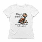 Women Funny Graphic T-Shirt Playful Print Casual Crew Neck Short Sleeve Tee Top