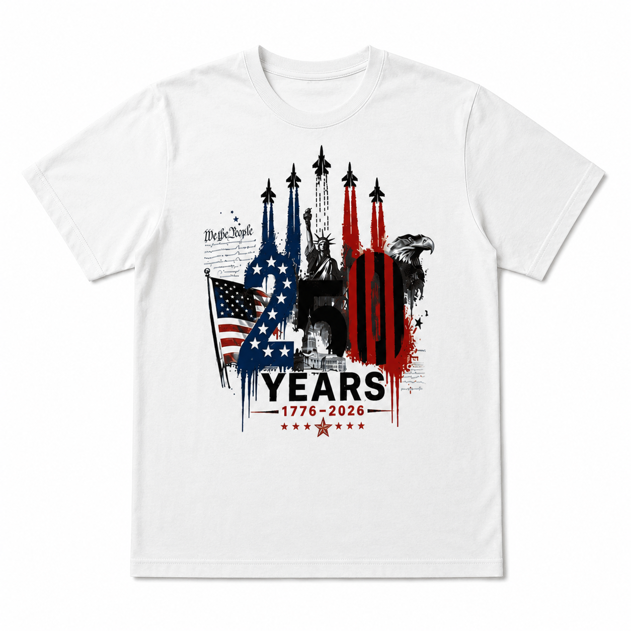 250th Anniversary American Pride Patriotic 4th of July USA T-Shirt