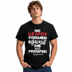 No Weapon Formed Against Me Shall Prosper Christian Faith Men's T-Shirt