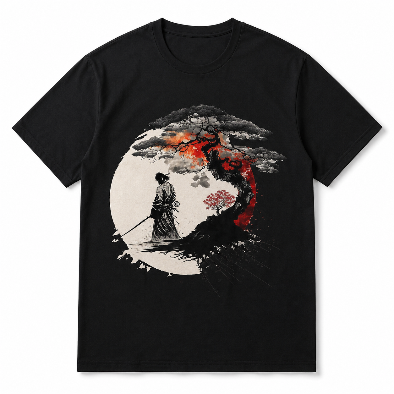 Vintage Japanese Samurai Aikido Bonsai Warrior Graphic T Shirt Retro Tee