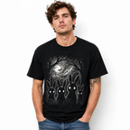 Creepy Rabbits Haunted Forest Gothic Horror Halloween Graphic Men's T-Shirt