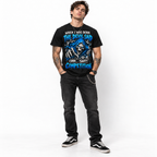 When I Was Born The Devil Said Competition Skull Men's Graphic T-Shirt